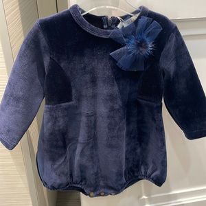NWT velvet baby girl romper. Size 18 months